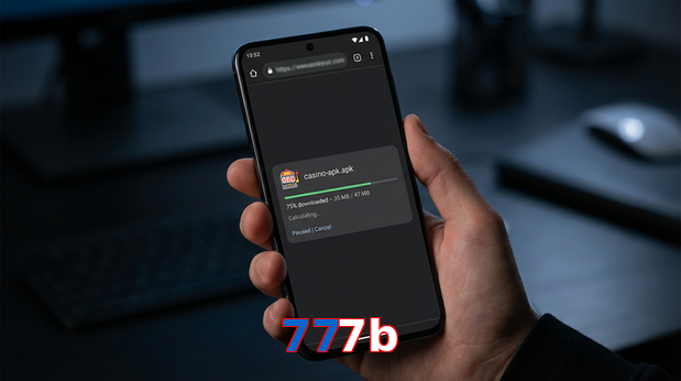 Main screen of 777B apk page for PK players