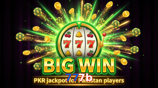 Big win animation on 777B slot game